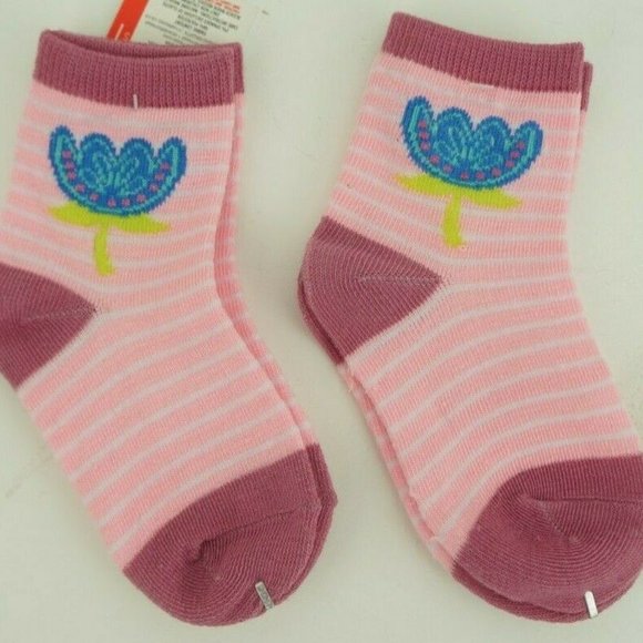 Socks Accessories New 2 Pack Girls Novelty Socks Size 565 Flowers